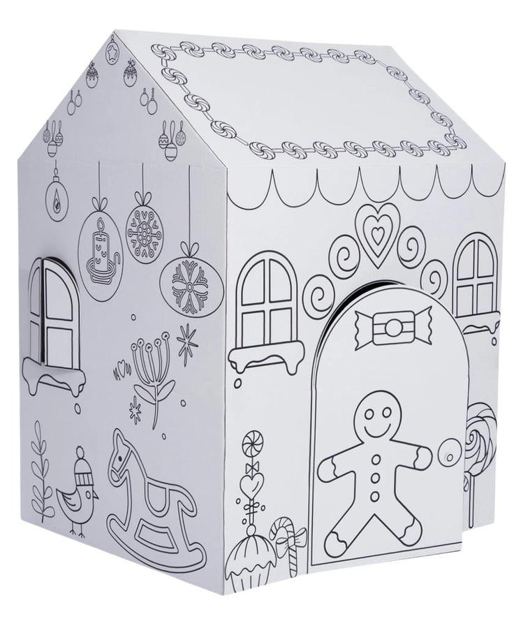 Maisonnette à colorier Pain d'épices