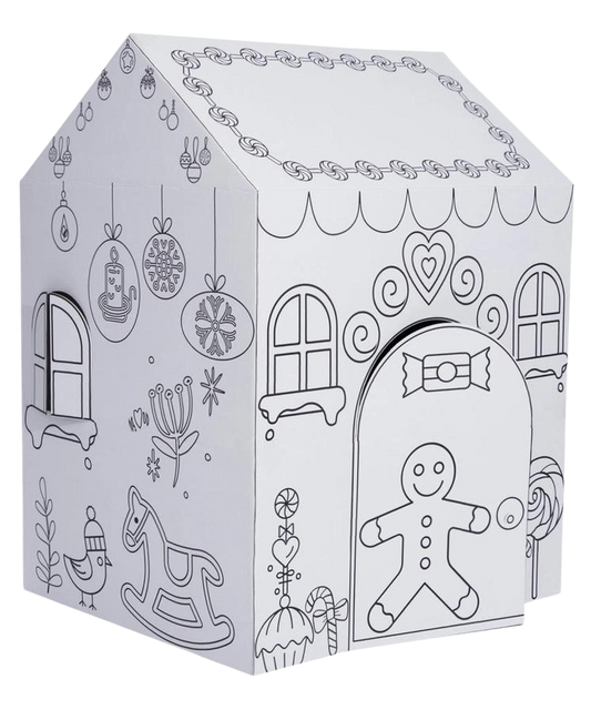 Maisonnette à colorier Pain d'épices